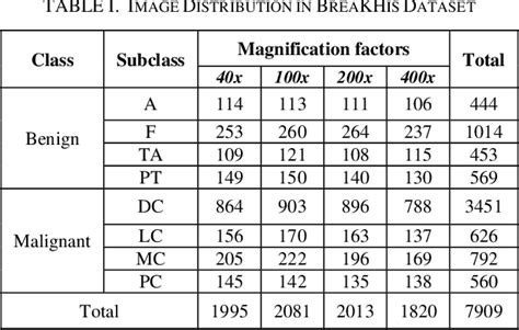 Table I From An Ensemble Of Deep Cnns For Classification Of Breast