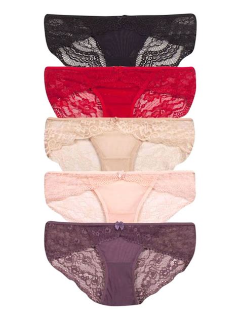 Norddiva Lingerie Carla Γυναικεία Brazil MultiPack με Δαντέλα Multi