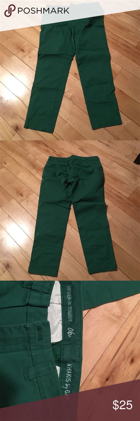 Green Gap Khakis Green Gap Khakis With A Broken In Casual Fit Gap Pants