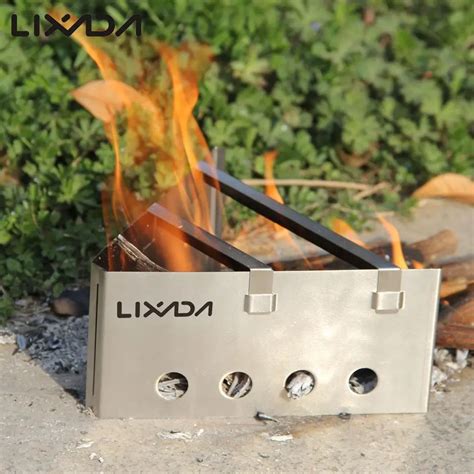 Lixada Outdoor Stove Compact Lightweight Backpacking Wood Stove ...