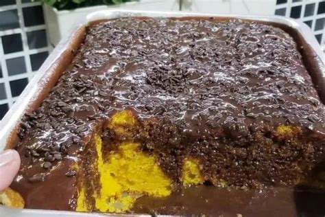 Bolo De Cenoura Chocolate Bem Molhadinho Calda Maravilhosa Sua