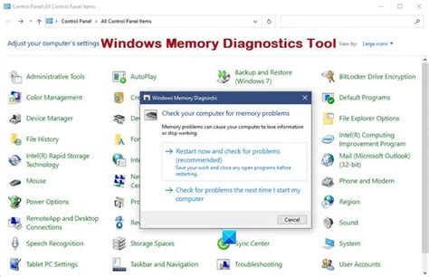 How To Run Windows Memory Diagnostics Tool In Windows 11 10