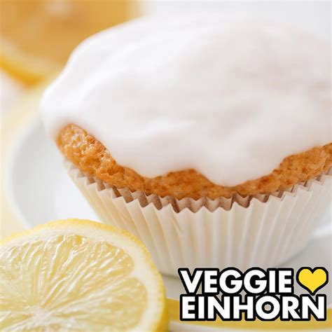 Saftige vegane Zitronenmuffins mit Öl Fluffig