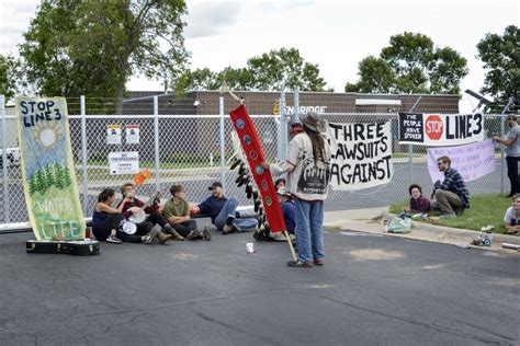 Line 3 Protesters Shut Down Bemidji Enbridge Office