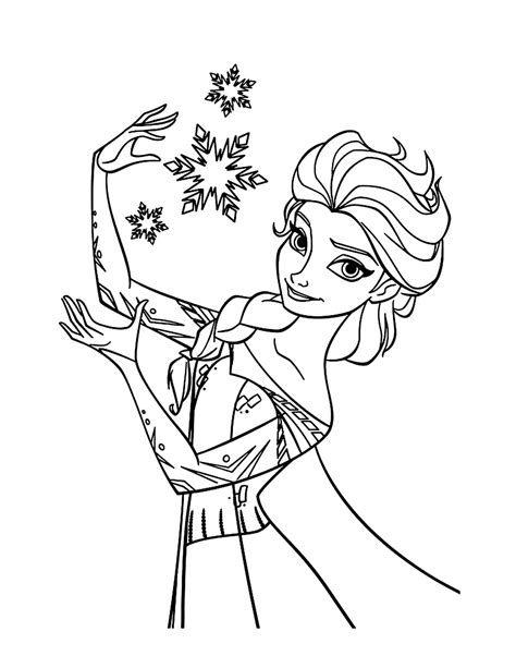 Coloriages Elsa à imprimer