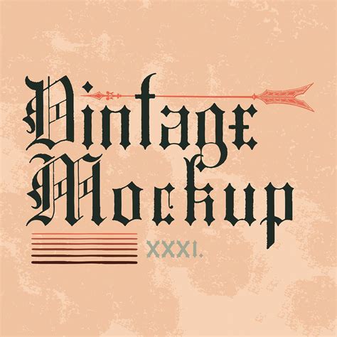 Vintage mockup logo design vector | free image by rawpixel.com