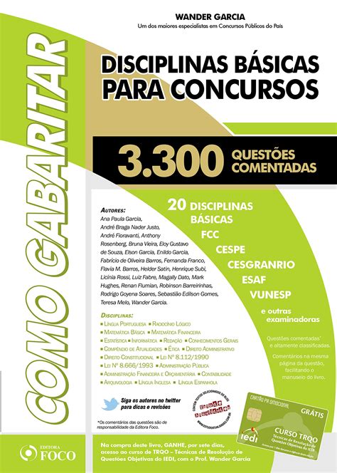 Disciplinas B Sicas Para Concursos Pdf Wander Garcia