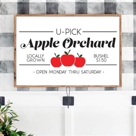 Apple Picking Sign Svg File Weekend Craft