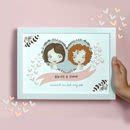 Personalised Same Sex Couple Print For Women By From Lucy Notonthehighstreet