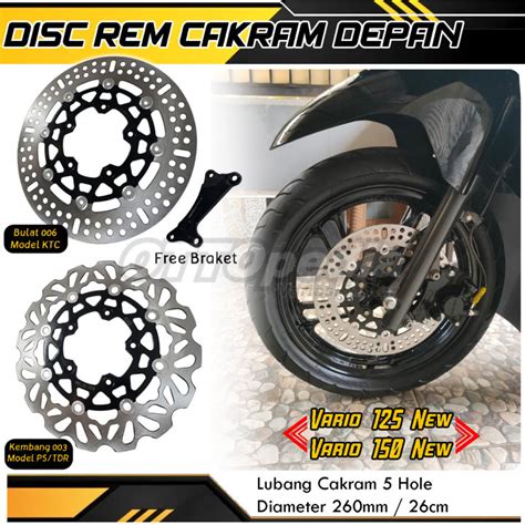 Disc Piringan Rem Cakram Depan Lebar 260mm Vario 125 Vario 150 New