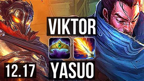 VIKTOR Vs YASUO MID 9 1 9 67 Winrate Legendary KR Master 12