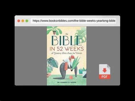 Book The Bible In 52 Weeks A Yearlong Bible Study For Women → Download