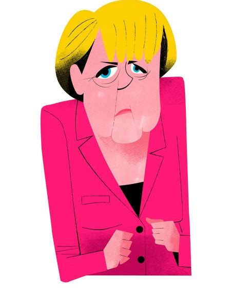 Ilustraci N Merkel De Mikel Casal Reproducci N A Firmada