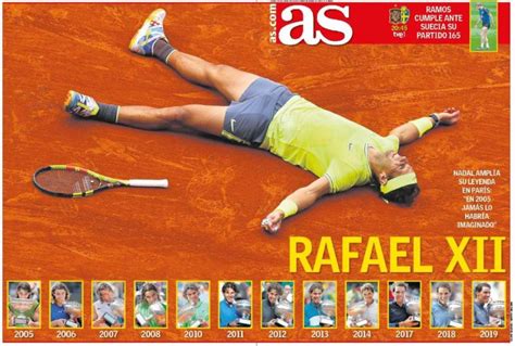 La Hist Rica Victoria De Rafa Nadal En Roland Garros En Las Portadas