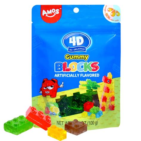 Amazon.com : Amos 4d Gummy Blocks Candy : Grocery & Gourmet Food