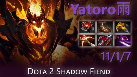 Yatoro雨 11 1 7 Dota 2 Shadow Fiend highlights YouTube