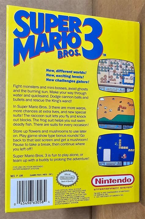 Nes Nintendo Super Mario Bros 3 Cib Collector Grade Rev A Ebay