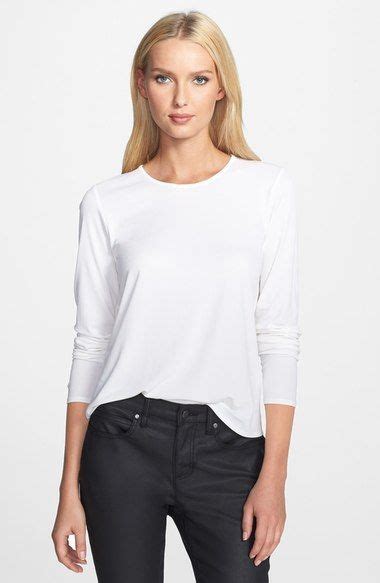 Eileen Fisher Silk Tee Regular And Petite Nordstrom Silk Tee White