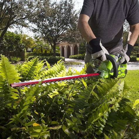 Greenworks 40v Cordless Hedge Trimmer Review Neatly Trimmed Bushes Smart Vac Guide