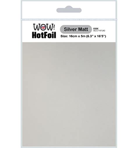 WOW Silver Matt Hot Foil W RP Paperpads Nl