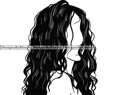 Faceless Brown Hair Woman Portrait Wavy Hair Beauty Classy Etsy