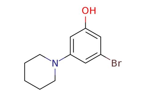 EMolecules 3 Bromo 5 Piperidinophenol 1820640 16 1 MFCD26940373