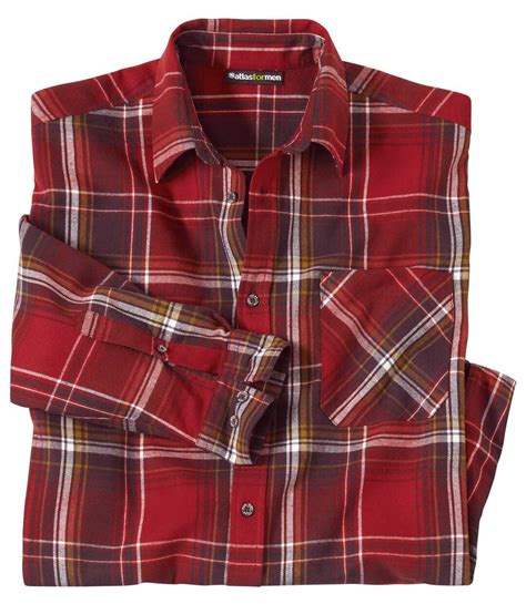 Chemise Flanelle Carreaux Outdoor Atlas For Men