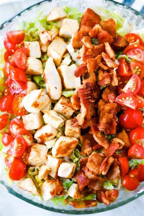 How To Make A Blt Chicken Salad Recipe Yummy Salad Recipes Blt Salad Recipe Easy Summer Salads