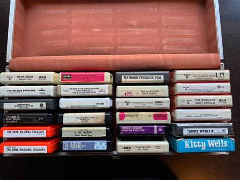 24 Country Music 8 Track Lot Williams Wynette Rogers Statler Parton Snow Ebay