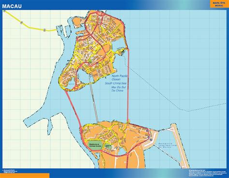 Macau Plastificato Mappa Mappe Mondo Netmaps The Best Porn Website