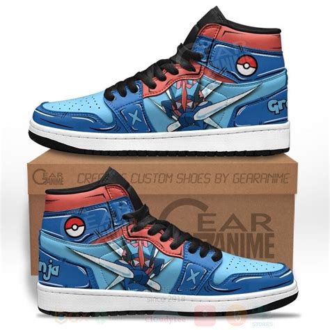 HOT Greninja Custom Pokemon Anime Air Jordan High Top Sneaker Express