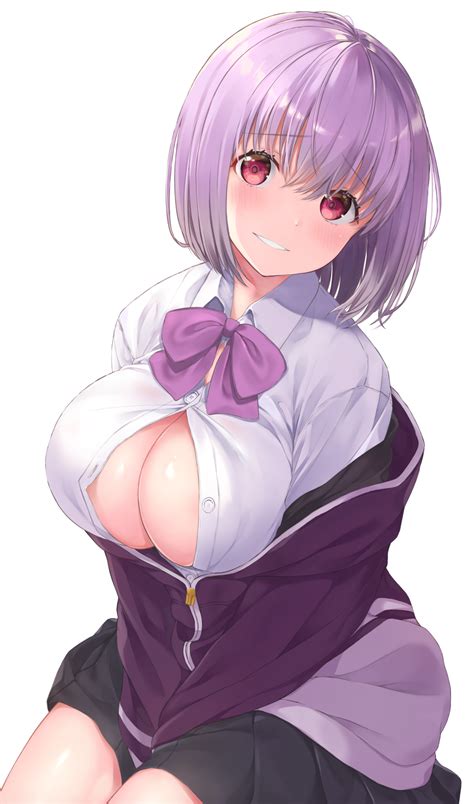 Rule 34 Artist Request Cleavage Purple Hair Shinjou Akane Ssssgridman Tagme Uniform 5921203