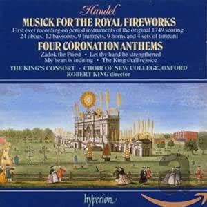 Handel Coronation Anthems Fireworks Musick Amazon Co Uk CDs Vinyl