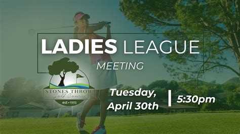 2024 Ladies League - Stones Throw Golf Course