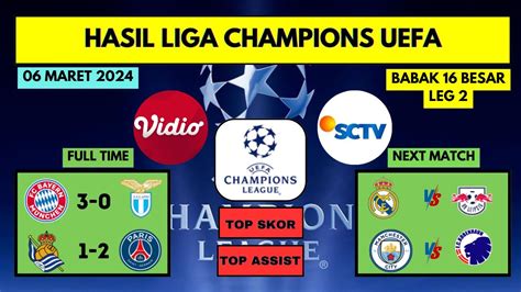 Hasil Liga Champions Tadi Malam Bayern Munchen Vs Lazio Real