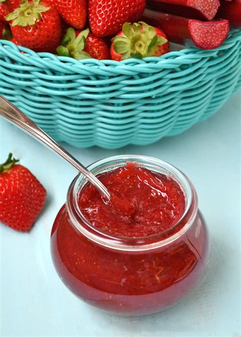 Easy Strawberry Rhubarb Jam A Pretty Life In The Suburbs