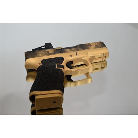 Glock 43 X Shield Custom Hexa Light Gold Legacy Custom Edition