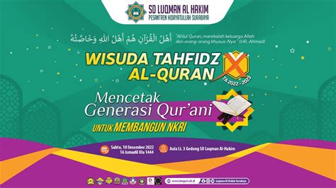 LIVE WISUDA TAHFIDZ KE 10 SD LUQMAN AL HAKIM PESANTREN HIDAYATULLAH