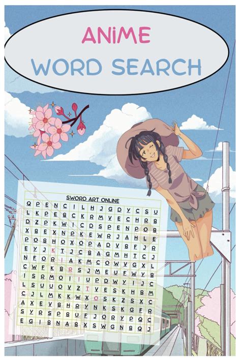 Anime Word Search For Anime Fans 1 Anime Per Page Fun Word Search Puzzle Book Anime