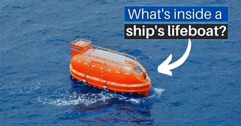 Video What S Inside A Ships Lifeboat