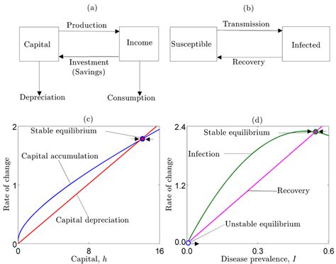 Schematics Of A The Neoclassical Growth Model And B The Sis Download Scientific Diagram