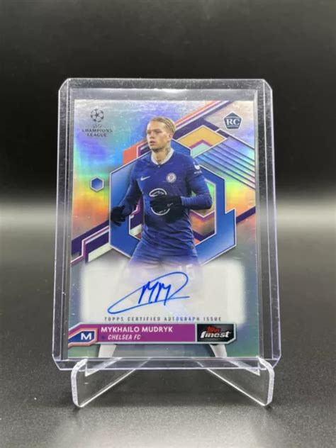 Topps Finest Mykhailo Mudryk R Fracteur Automatique Recrue Rc