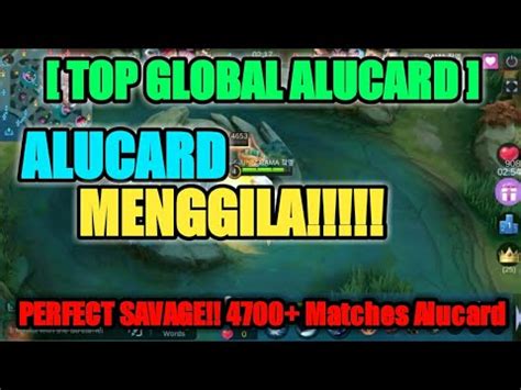 PERFECT SAVAGE 4700 Matches Alucard Top Global Alucard Mobile