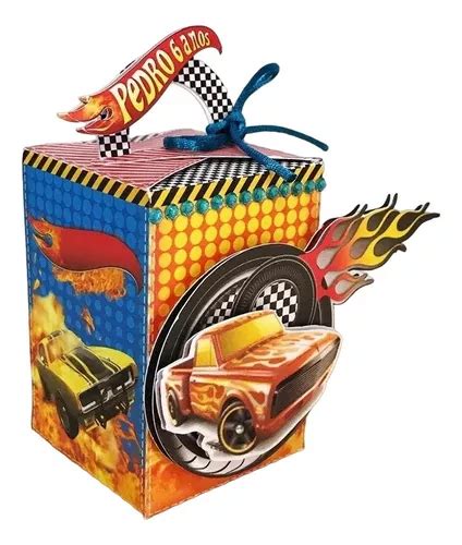 Caixinha Para Festa Infantil Hot Wheels Unid Mod Bnnvfd Parcelamento Sem Juros