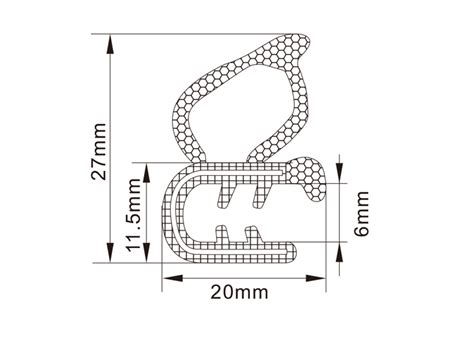 Edge Trim Seals Car Door Seals Nangong Letu Automotive Components Co