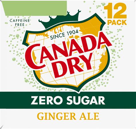 Canada Dry Ginger Ale Zero Sugar Planogram Left