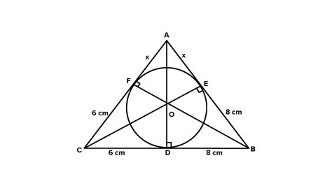 A Triangle ABC Is Drawn To Circumscribe A Circle Of Radius 4 Cm Such