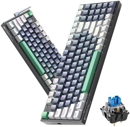 Machenike K Mechanical Keyboard Gaming Keyboard Wired Keyboard Hot Swappable Keys RGB