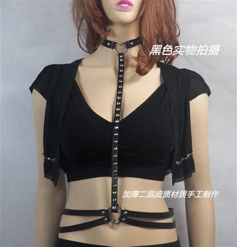 Darkness Sm Erotic Costume Gothic Mature Sexy Cosplay Halterneck Choker