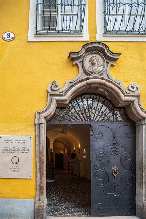 Museum At Mozart S Birthplace Or Mozarts Geburtshaus In Salzburg